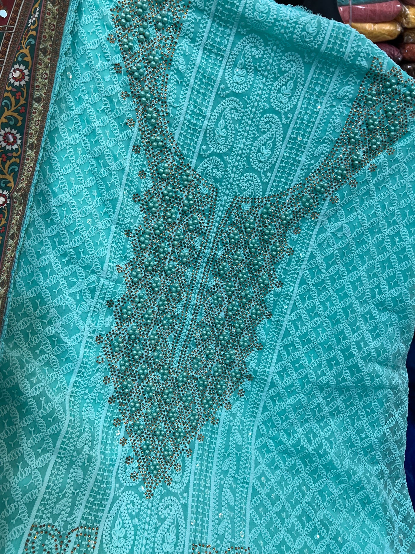 Pakistani Sequence unstich Suit 1248