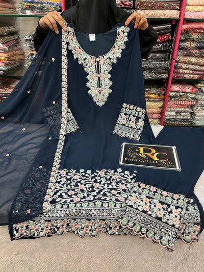 Georgette Handwork Suit 499