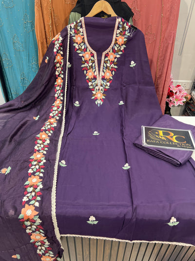 Kashmiri Embroidered Suit 1748