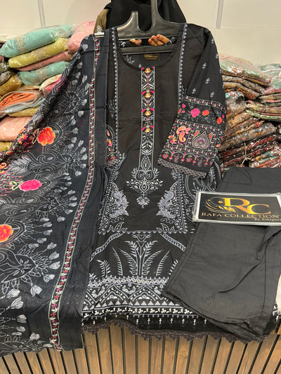 Pakistani printed Kurti Pant Set 1333