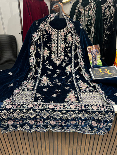 Velvet Pakistani suits 1450