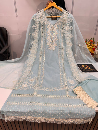 Organza Handwork Suit 1435