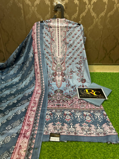 Pakistani Print Unstich Suit 1191