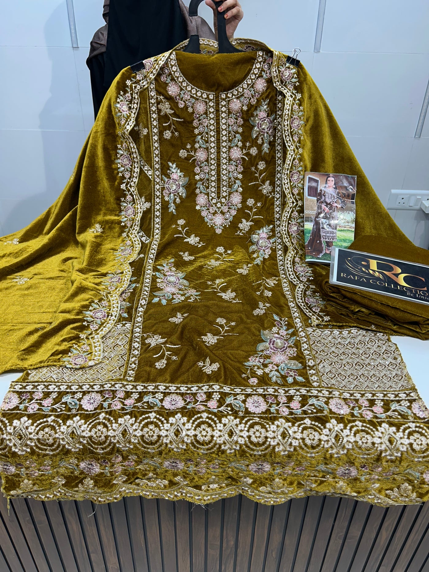 Velvet Pakistani suits 1450