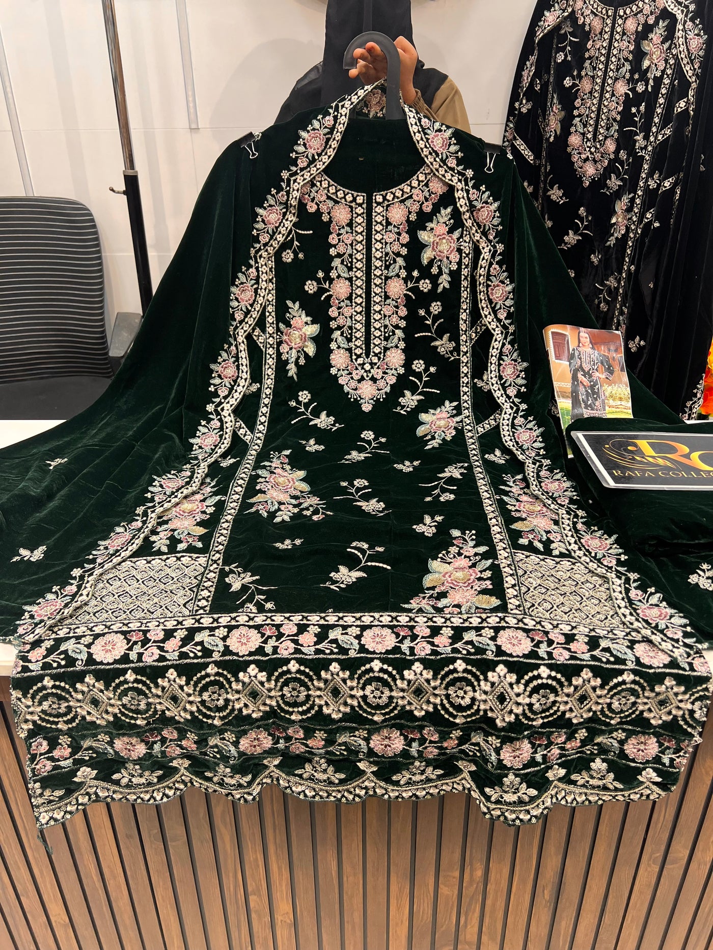 Velvet Pakistani suits 1450