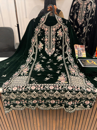 Velvet Pakistani suits 1450