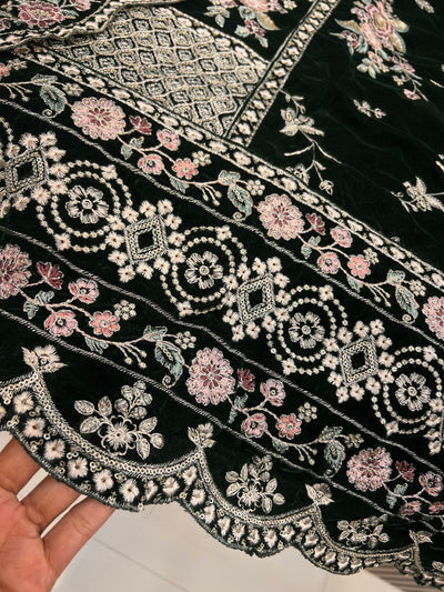 Velvet Pakistani suits 1450