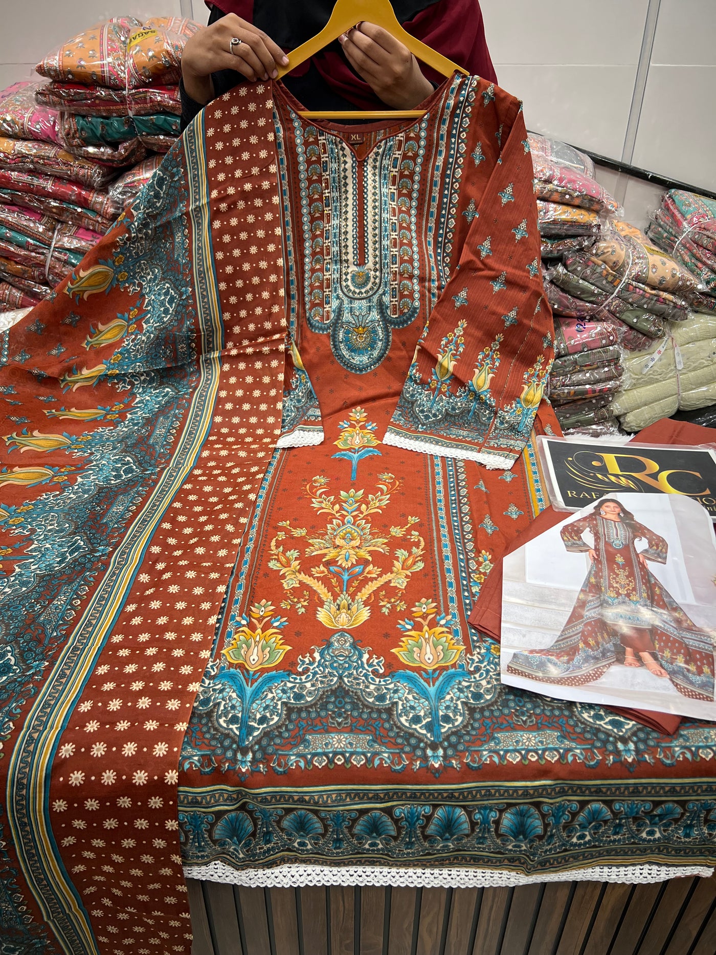 Pakistani printed readymade suits 1301