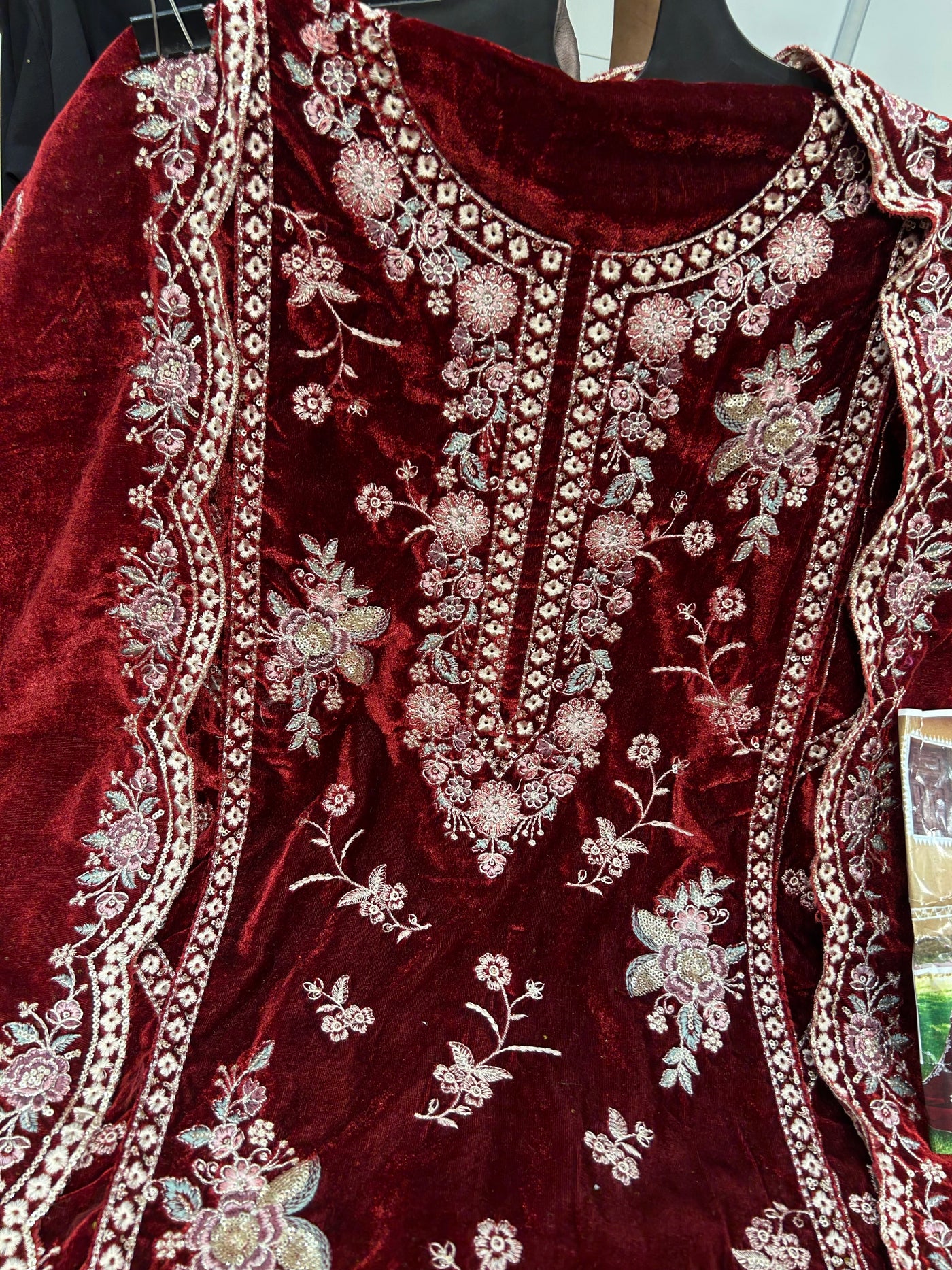 Velvet Pakistani suits 1450