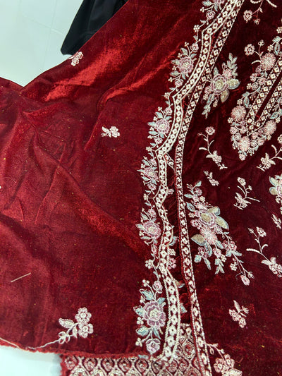 Velvet Pakistani suits 1450