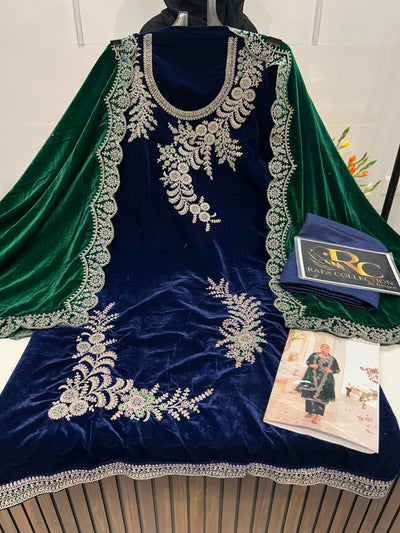 Velvet Pakistani suits 1459