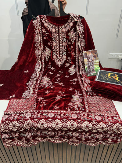 Velvet Pakistani suits 1450