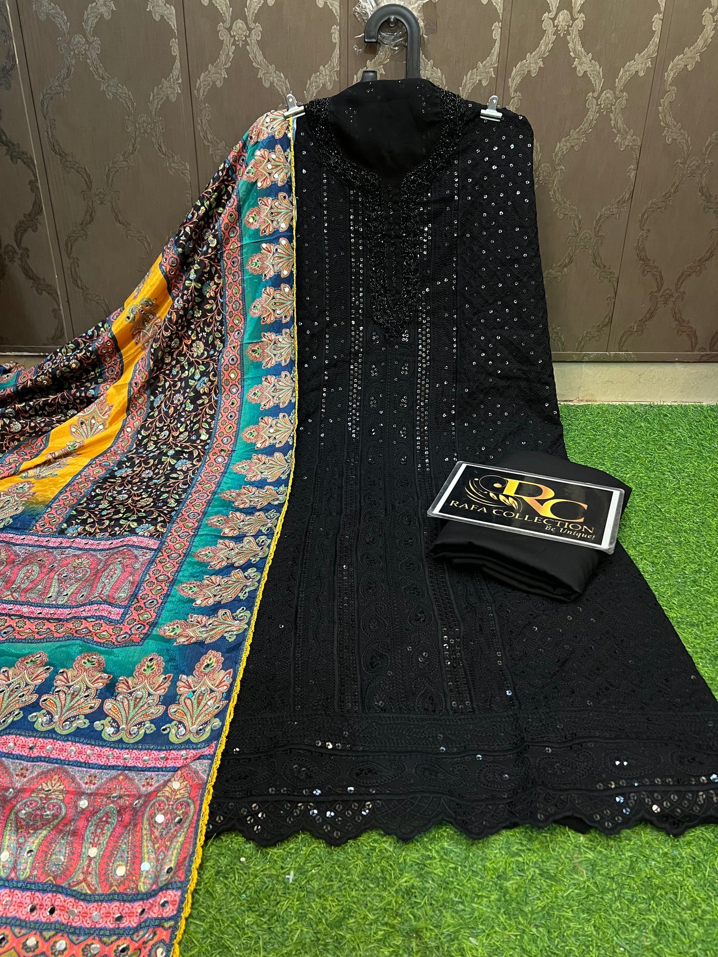 Pakistani Sequence unstich Suit 321