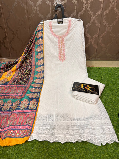 Pakistani Sequence unstich Suit 1199